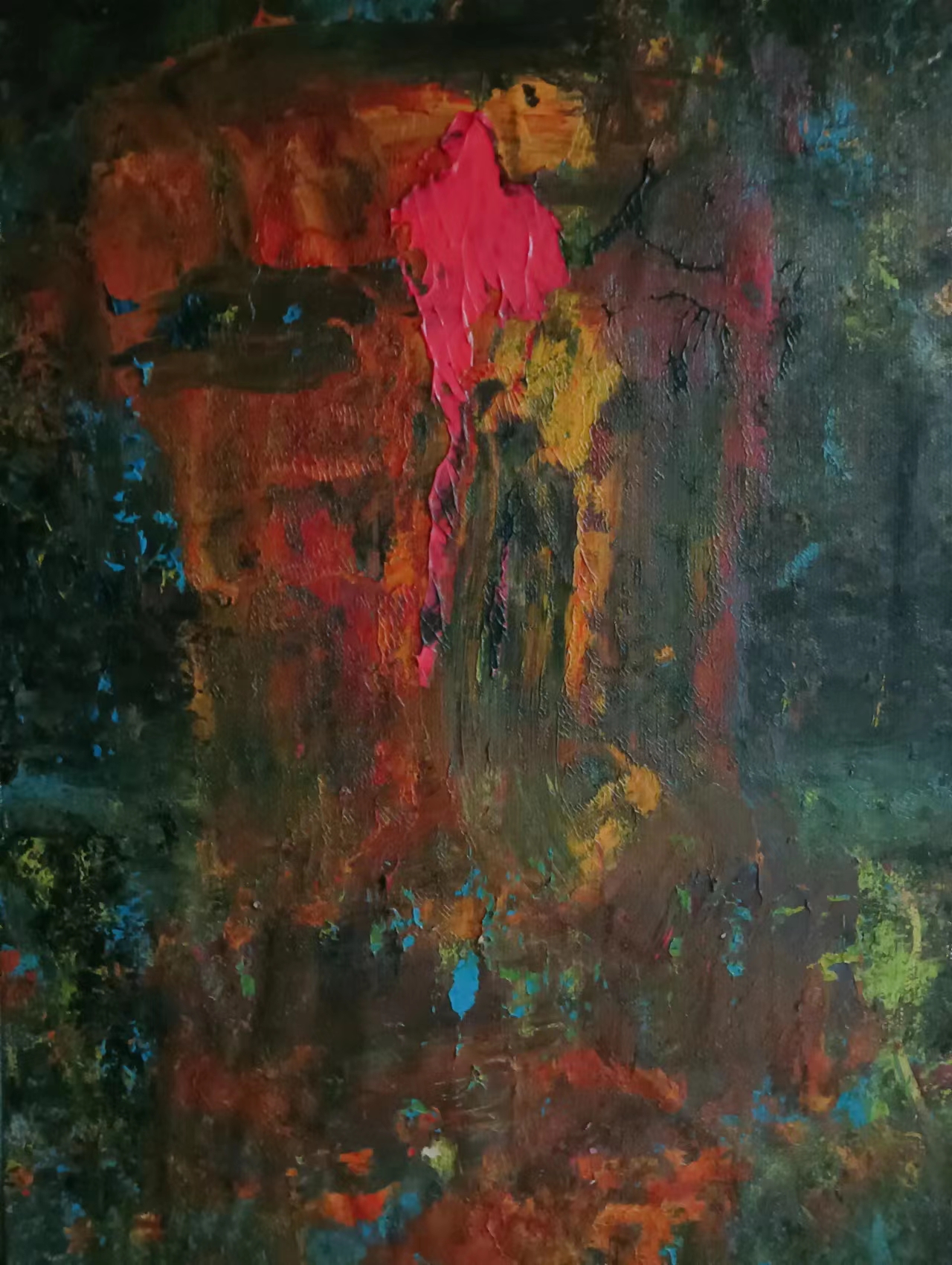 18、38x53cm紙本丙烯《無題》