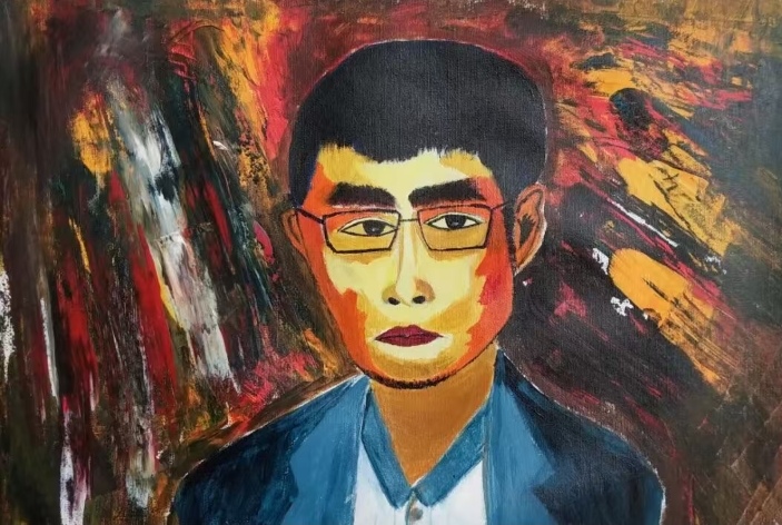 北島肖像畫（花語  繪）