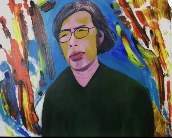 西川肖像畫（花語 繪）